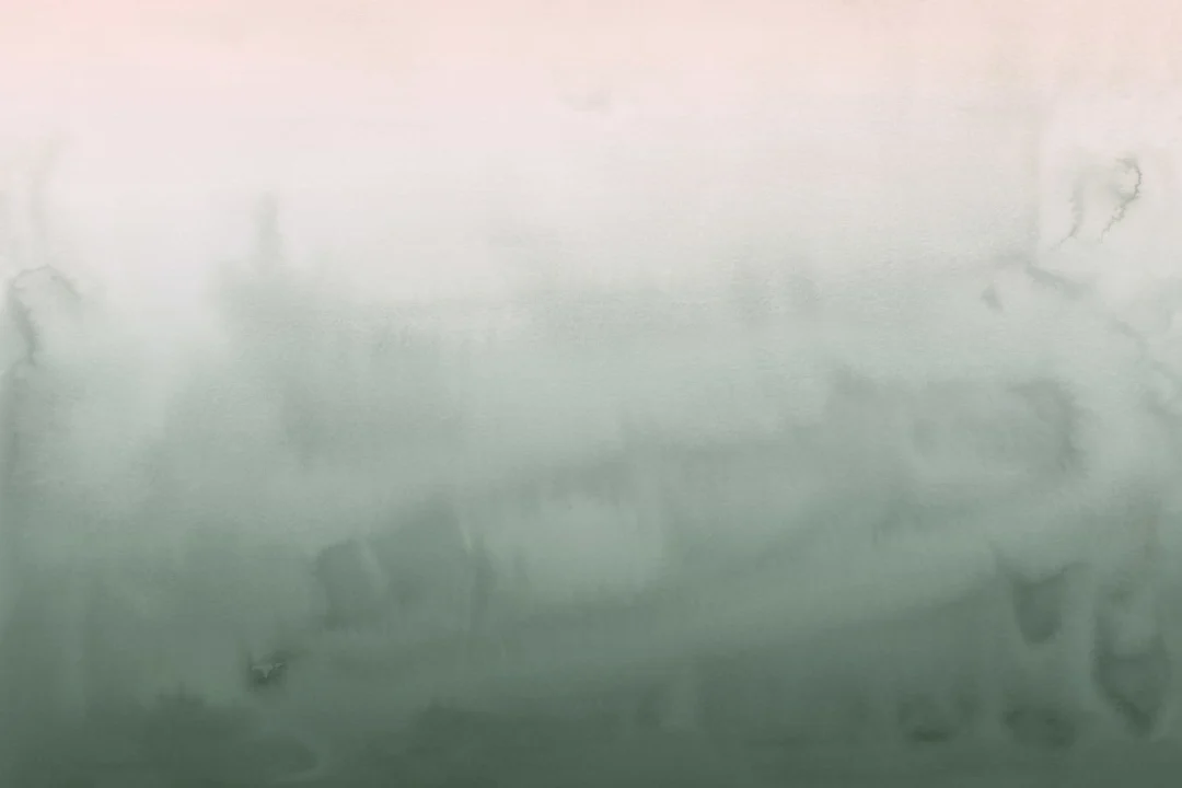 Green and Pink Watercolor Ombre Wallpaper Mural