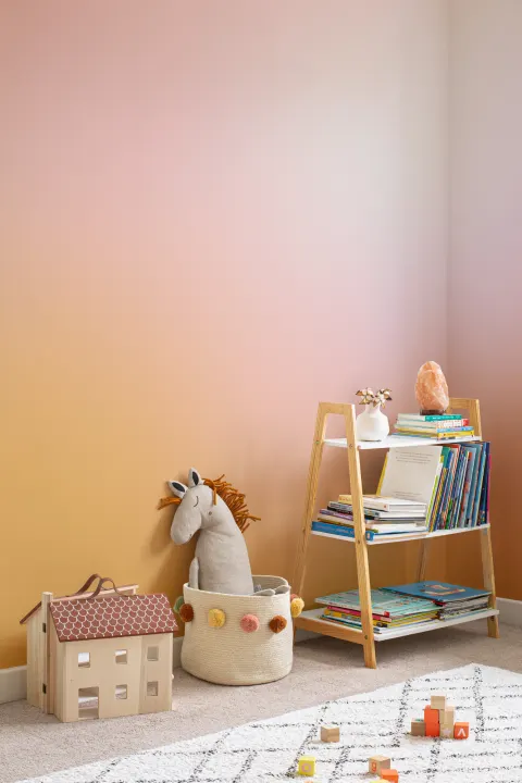 Orange and Pink Ombre Wallpaper Mural