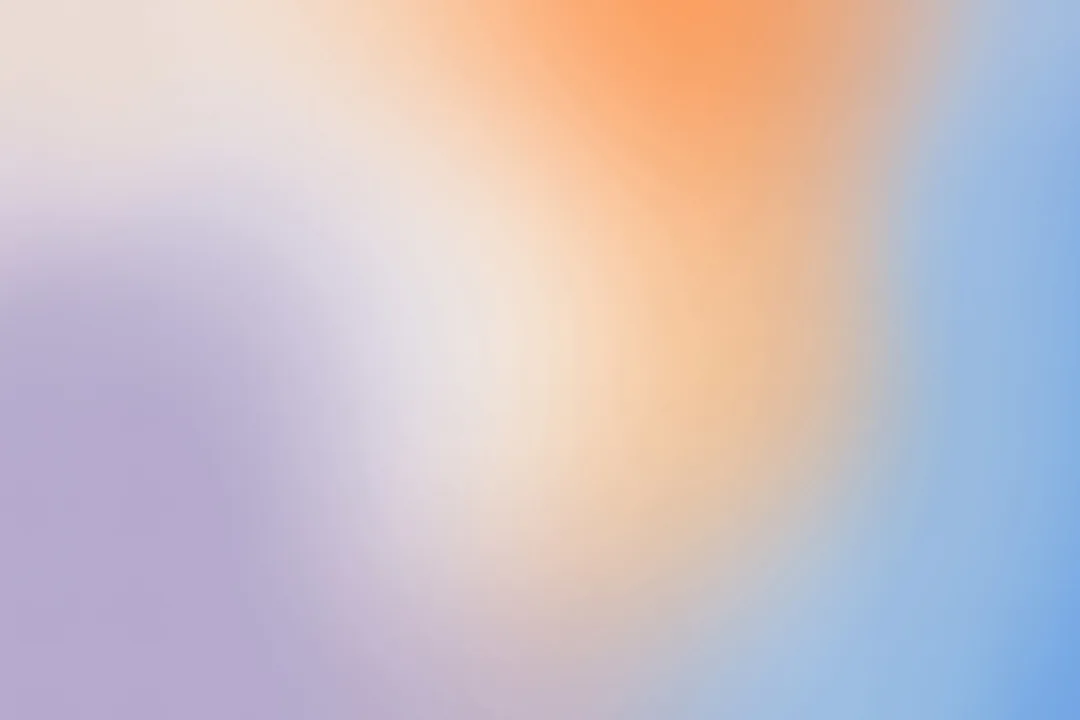 Blue, Orange and Lilac Ombre Wallpaper Mural