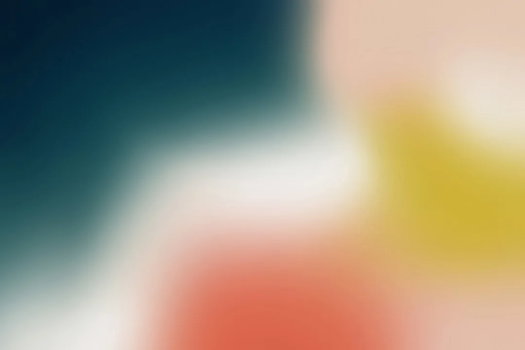Teal, gul och röd Ombre fototapet