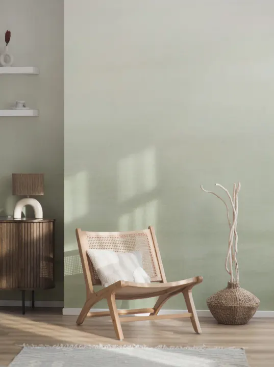 Papel Pintado Degradado Acuarela Verde
