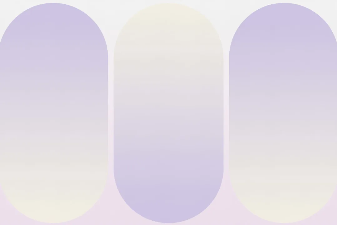 Lila Ombre Futuristisk Pill Shapes fototapet