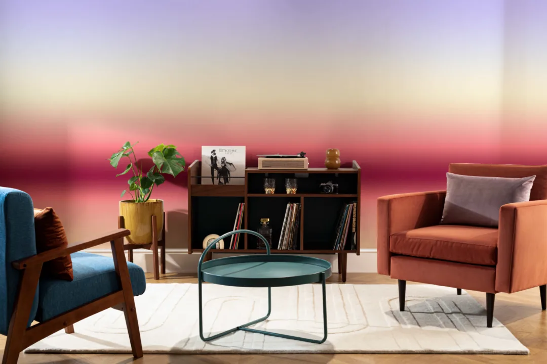 Multicolor Ombre Futuristisk Horizon fototapet