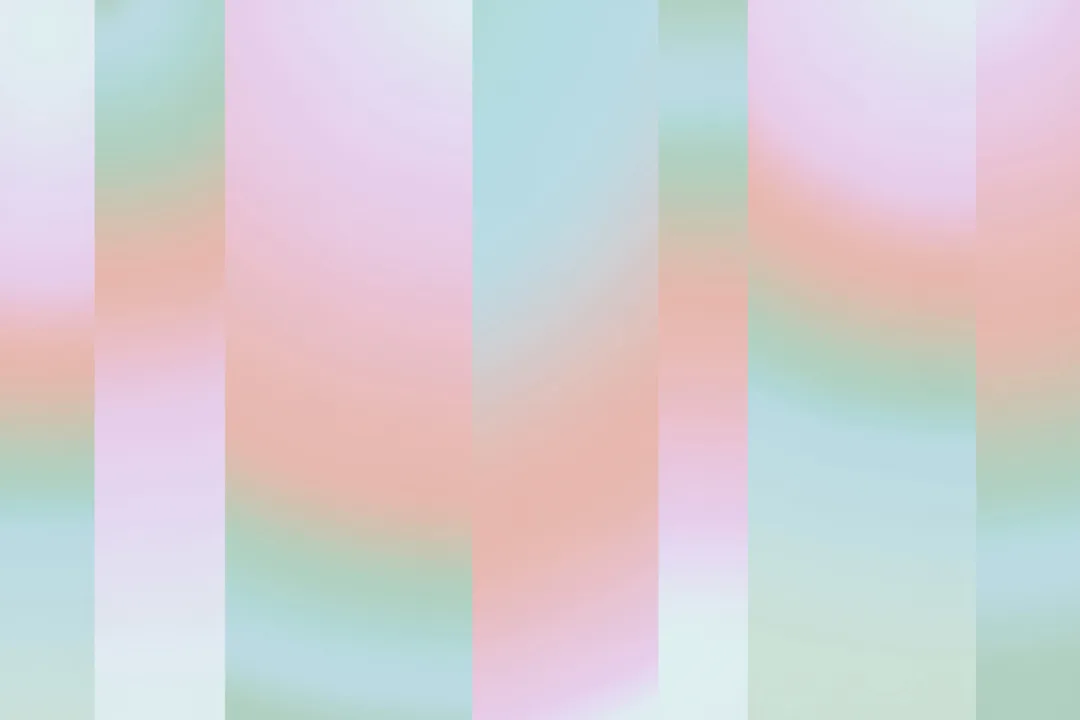 Rosa mångfärgad Ombre Block Lines fototapet