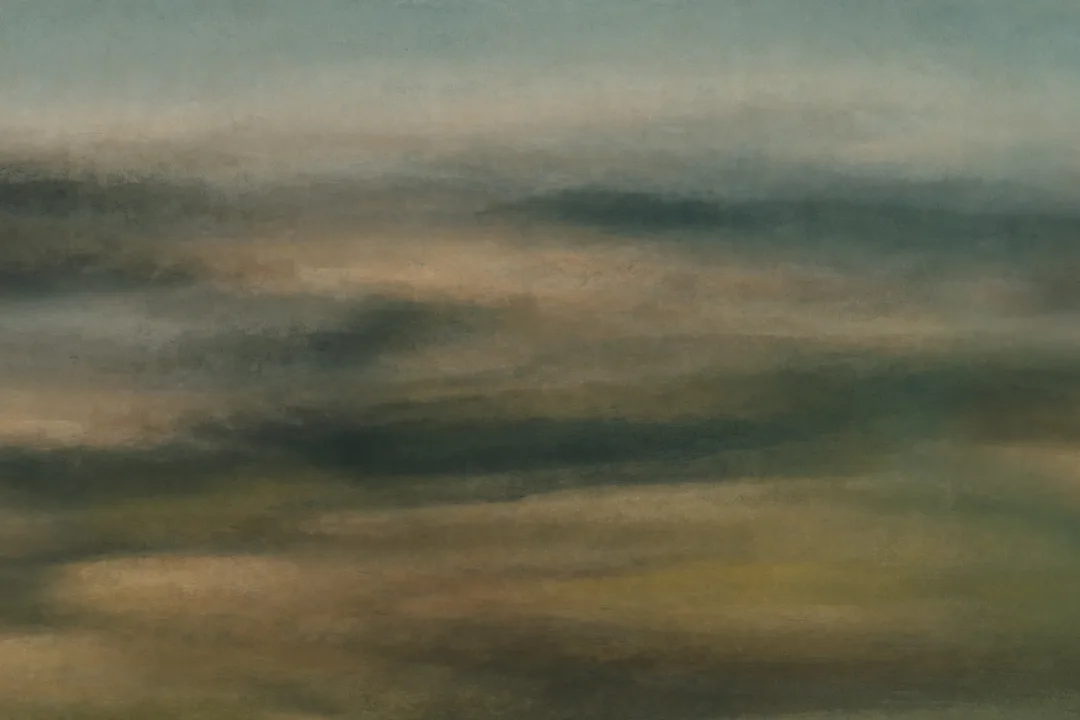 Papier peint panoramique sombre, paysage abstrait et atmosphère