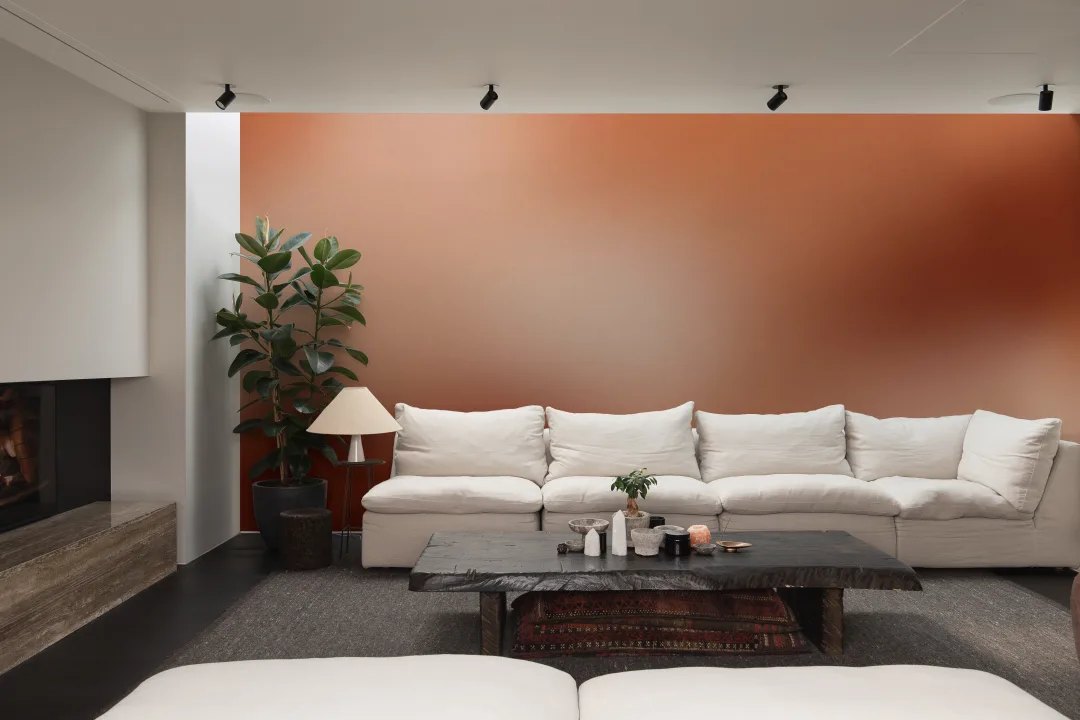 Warm Emberstone Ombre Relaxing Multicolor Wall Mural