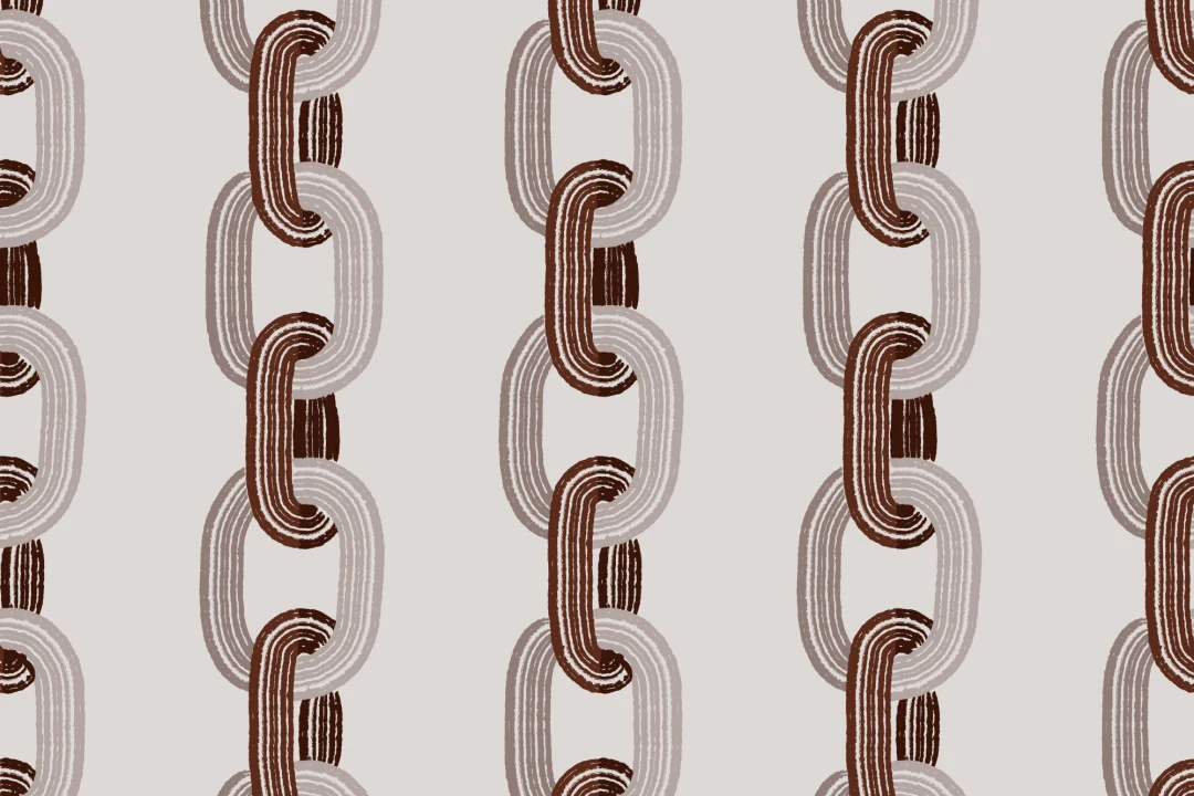Gray Illustrated Chainlink Wallpaper