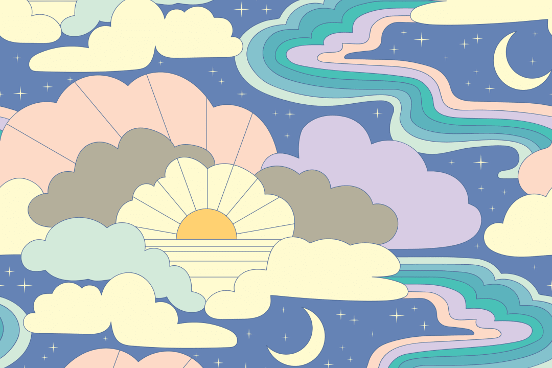 Elizabeth Olwen Cosmic Skyway Purple Mural