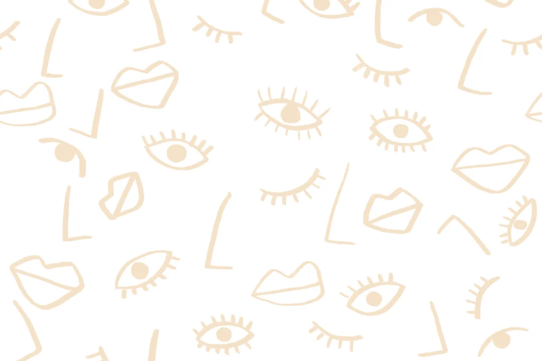 Nude Face Effect Wallpaper Mural