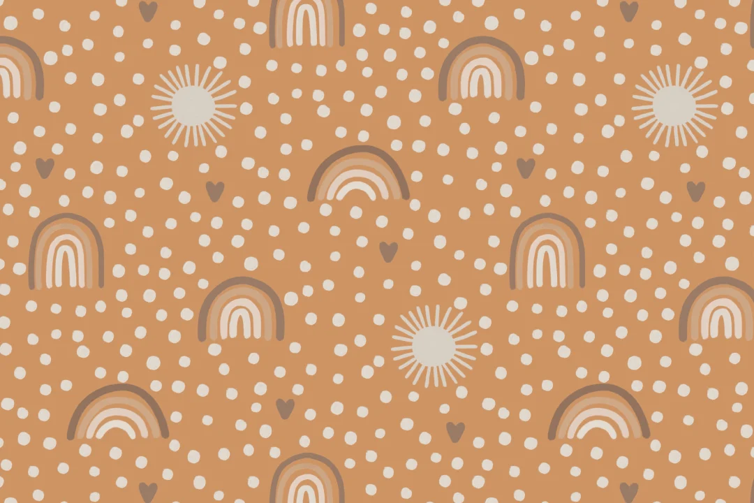 Orange Rainbow Wallpaper