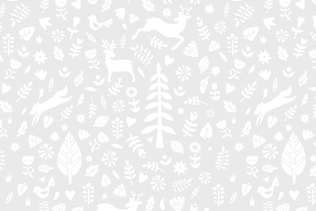 Papel Pintado Festivo con Motivos Folclóricos Escandinavos Gris