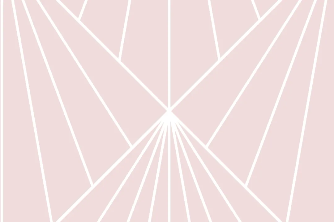 Crawford Pink Art Deco Fototapet