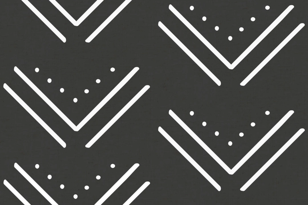 Black & White Arrow Tribal Wallpaper Mural