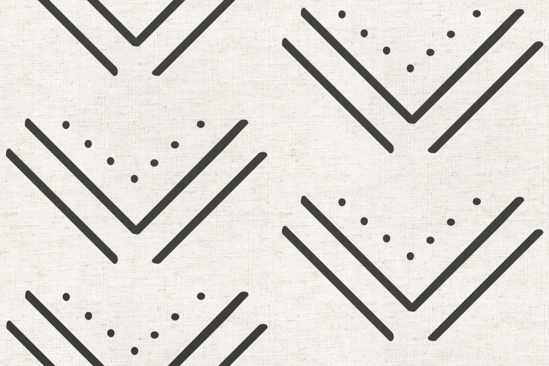 Black Arrow Tribal Canvas Wallpaper Mural