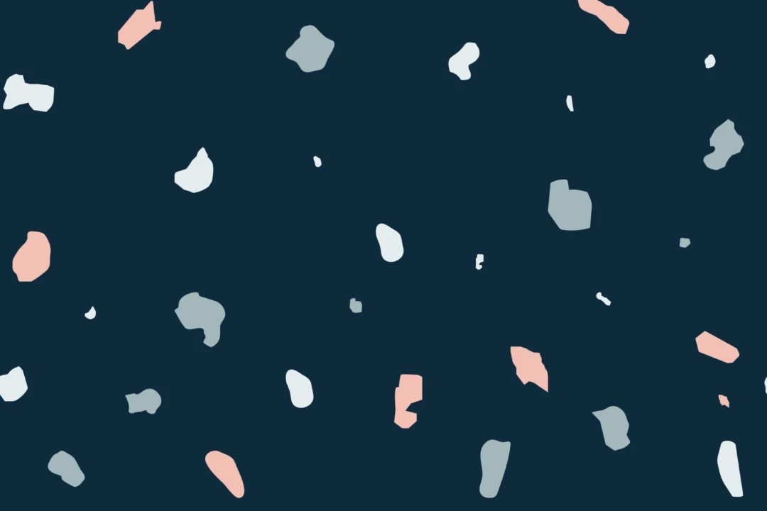 Dark Terrazzo Wallpaper Mural