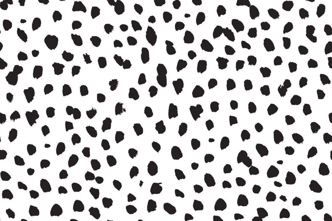 Black & White Dalmatian Print Wallpaper Mural