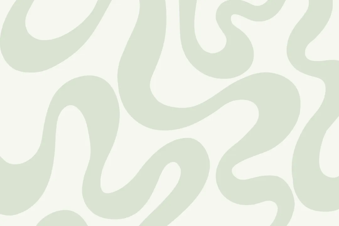 Green Groovy Wiggly Lines Repeat Pattern Wallpaper