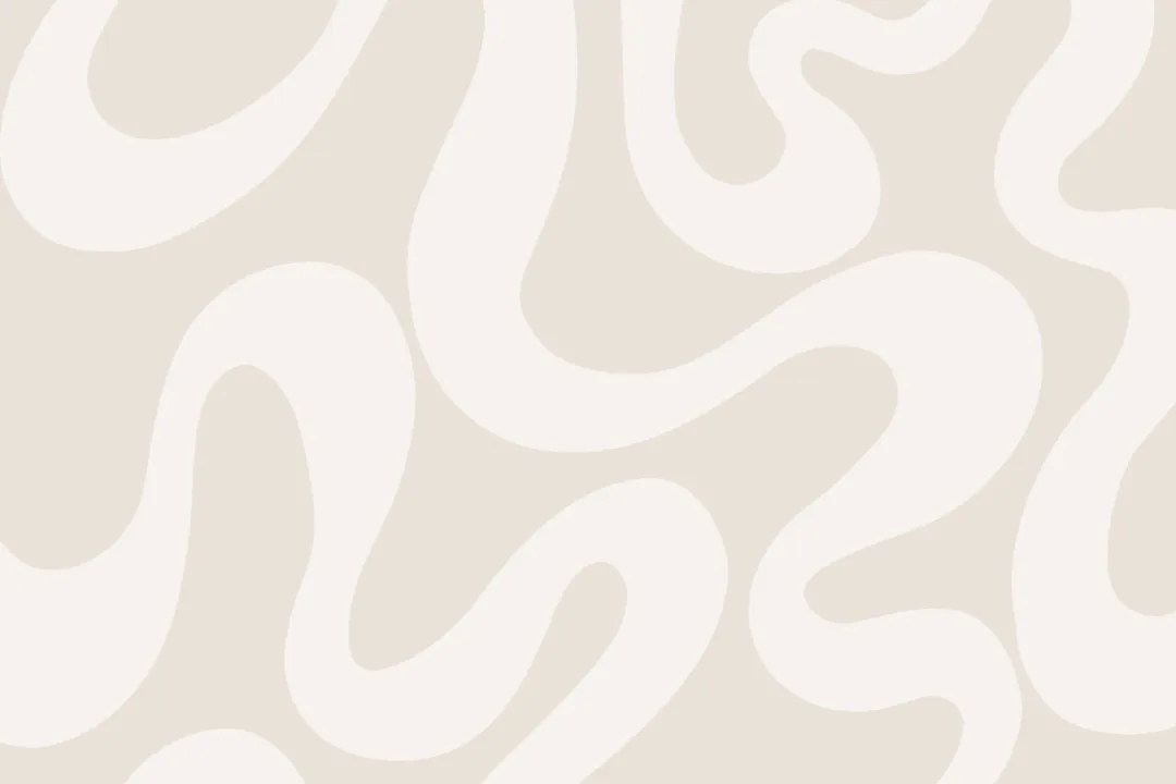 Neutral Groovy Wiggly Lines Repeat Pattern Wallpaper