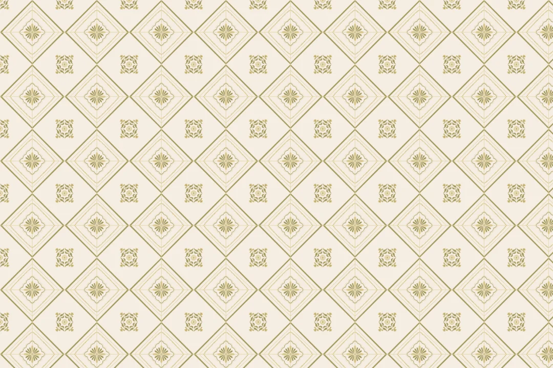 Green Geometric Tile Pattern Wall Mural