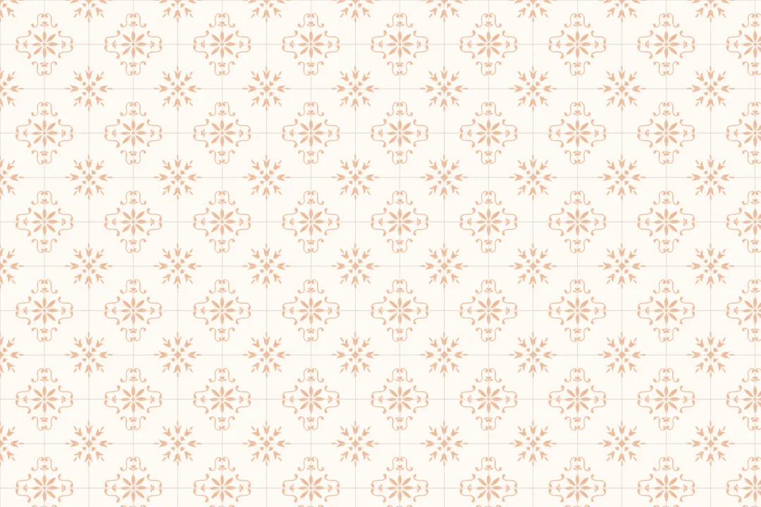 Pink Azulejo Tile Patterned Wall Mural