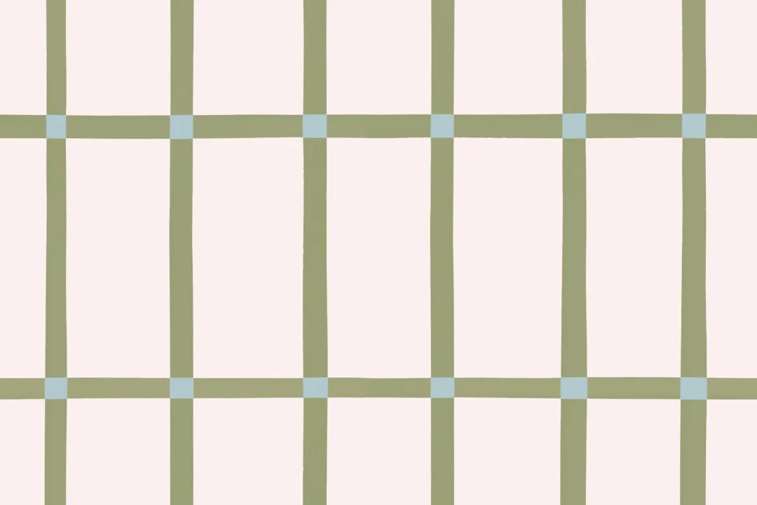 Green Vertical Metro Checkered Wallpaper Mural