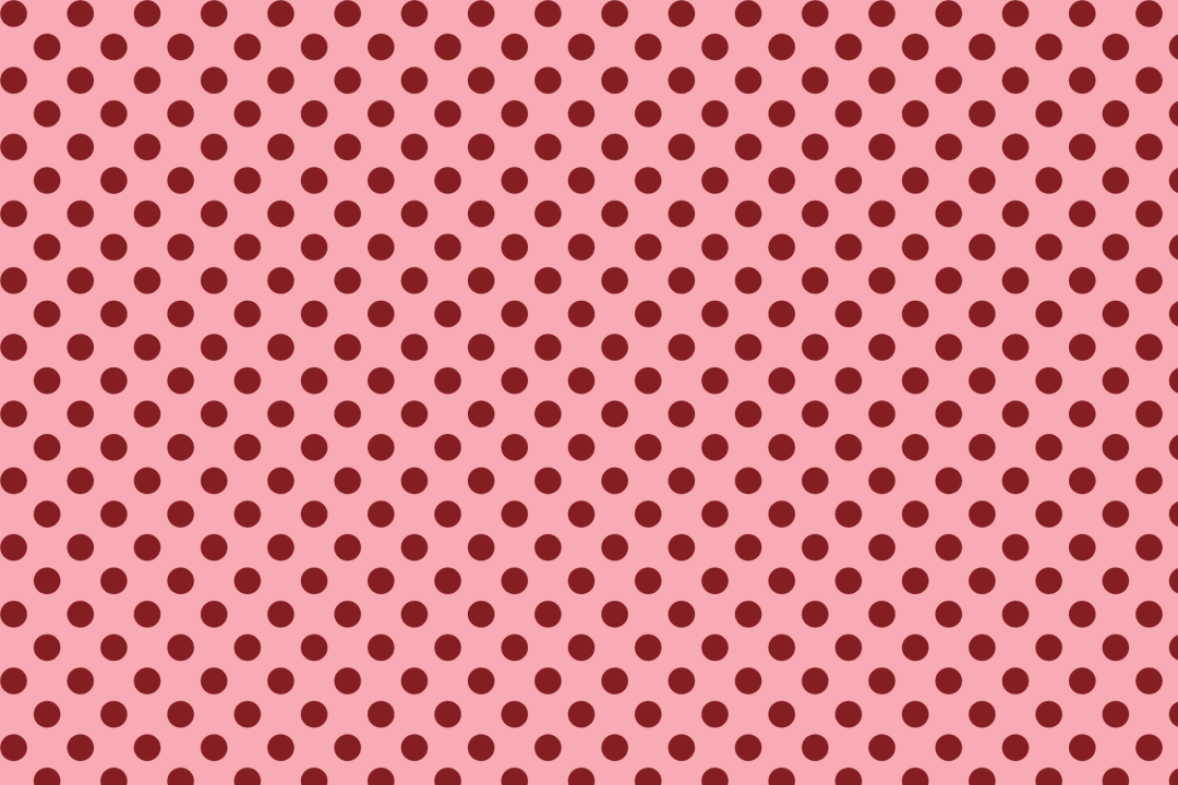 Pink And Red Polka Dot Pattern Wall Mural