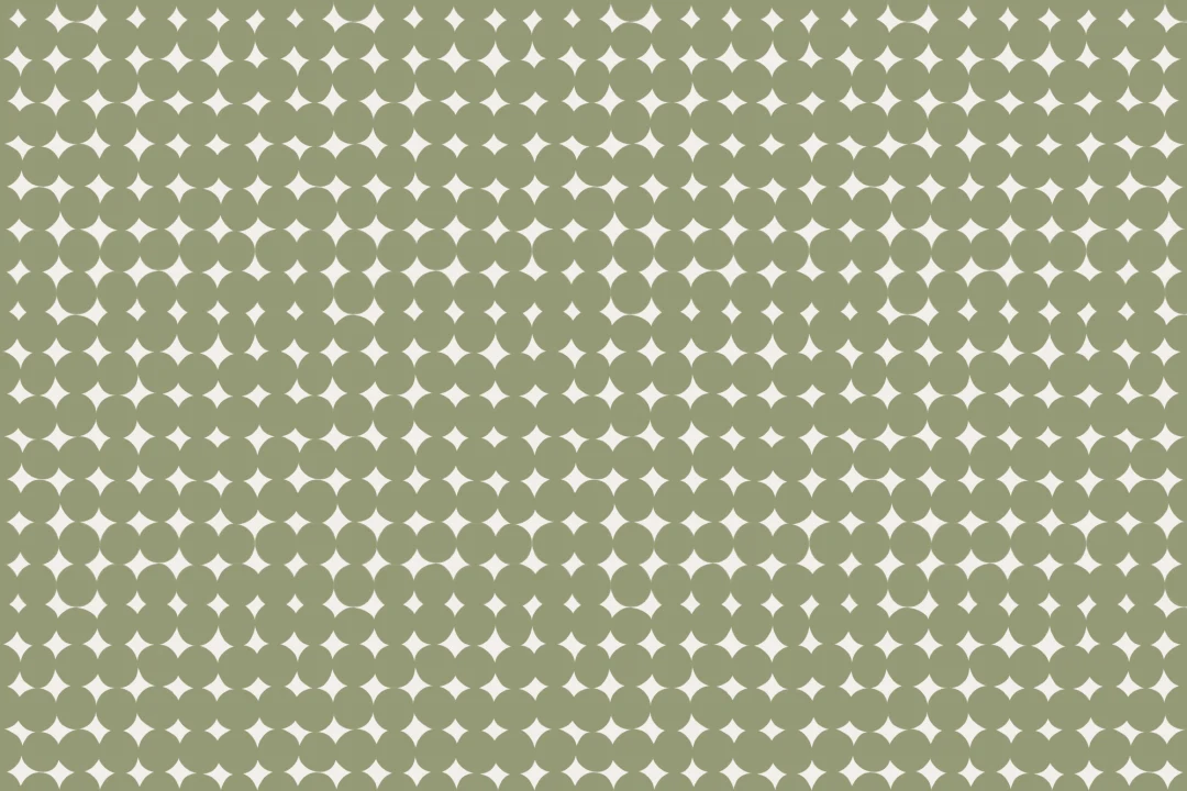 Green Polka Dot Pattern Mural For Retro Atmosphere