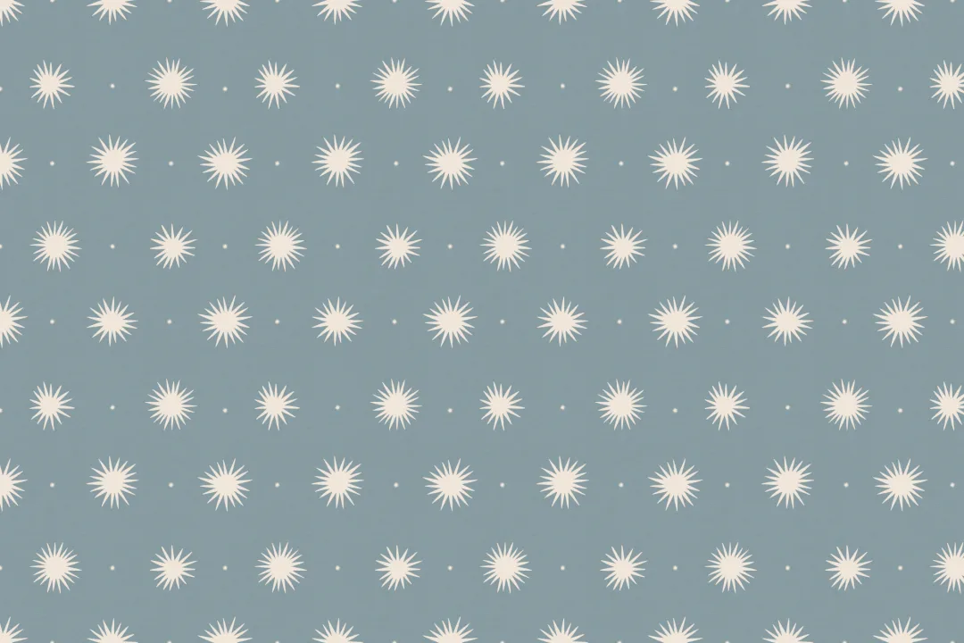 Murales de papel pintado con estampado celestial azul y atmósfera cósmica