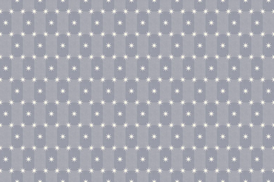 Sterling Blue Star Pattern Contemporary Kids' Mural