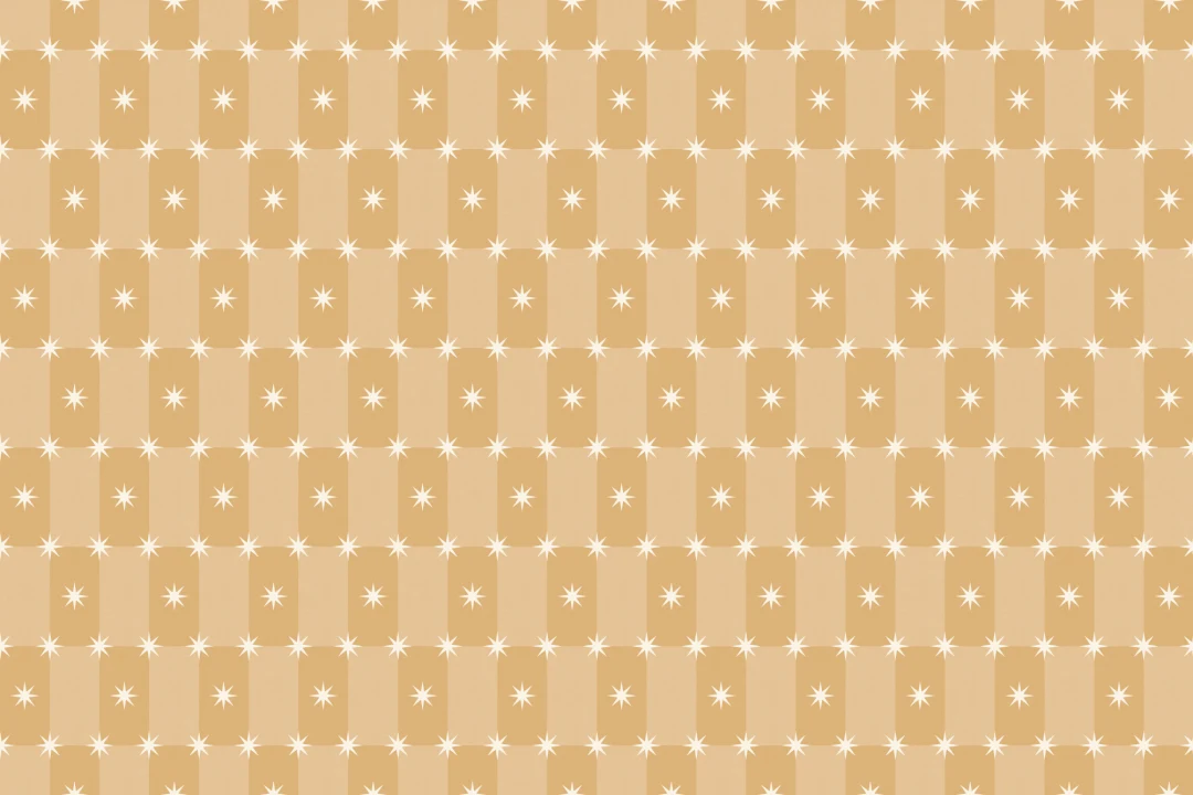 Yellow Geometric Starburst Pattern Mural For Playful Spaces
