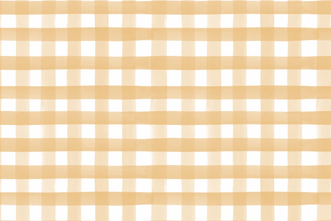 Yellow Watercolor Gingham Wallpaper