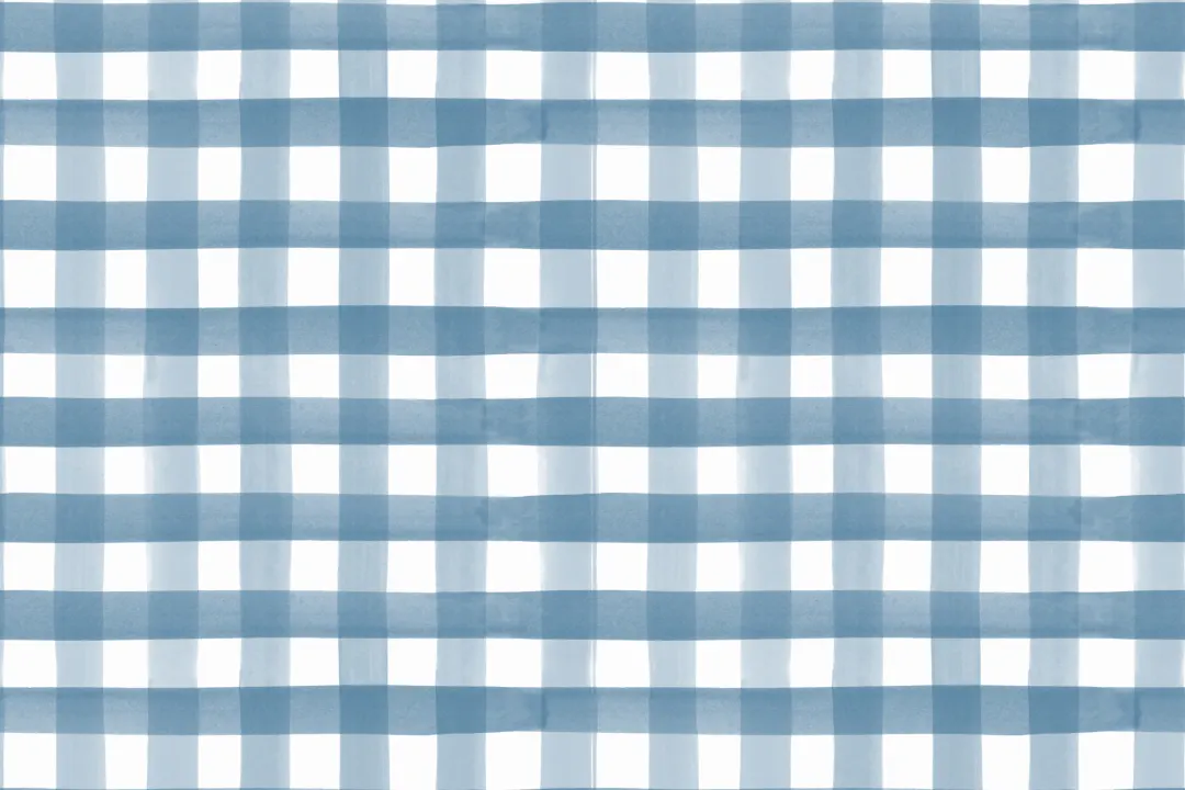Navy Watercolor Gingham Wallpaper