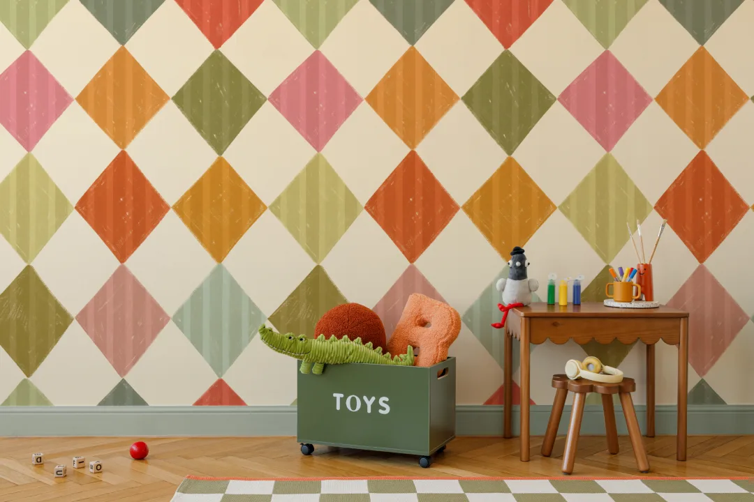 Mural de papel pintado Bright Multi Stripe Harlequin