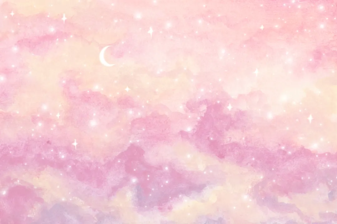 Pink Sunset Starry Sky Wallpaper Mural