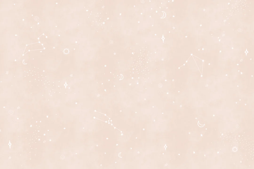 Pink & White Zodiac Constellation Mural