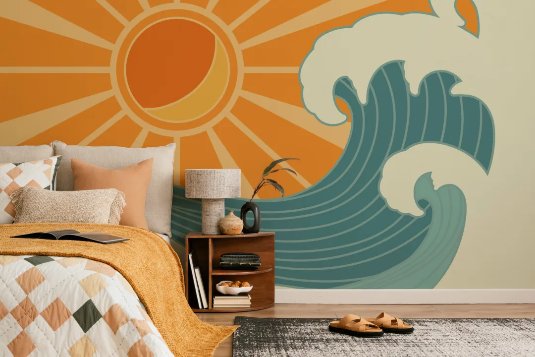 Retro Surf Wallpaper Mural