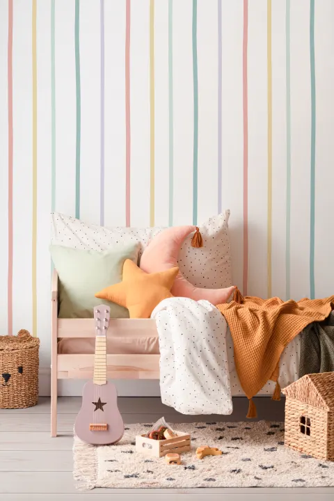 Pastell Rainbow Stripe Bakgrunn