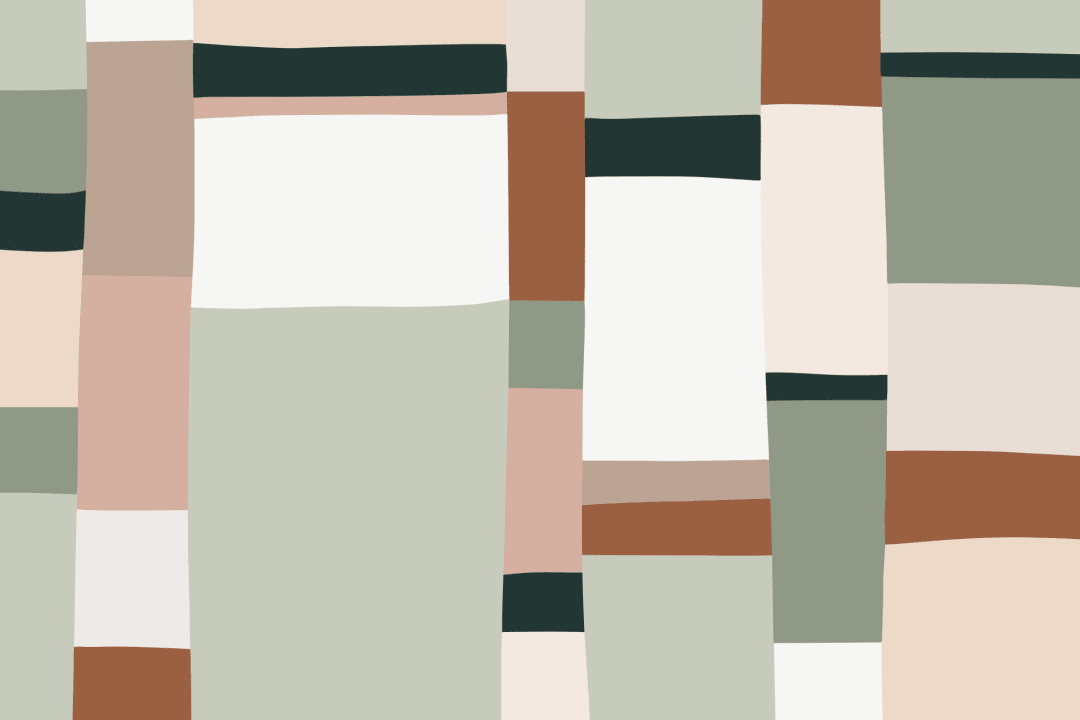 Pastel Colour Block Stripes Wallpaper