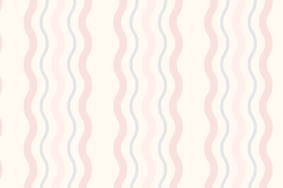 Pink Ric Rac Striped Wallpaper