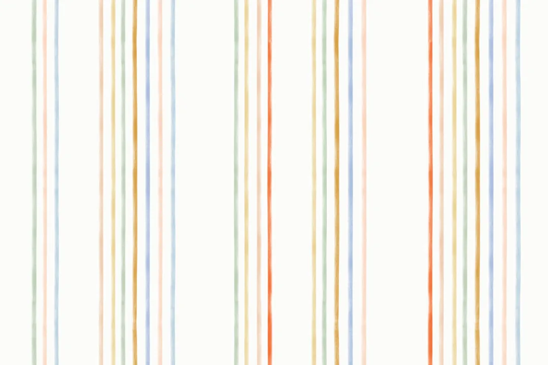 Papel pintado a rayas coloridas efecto tiza