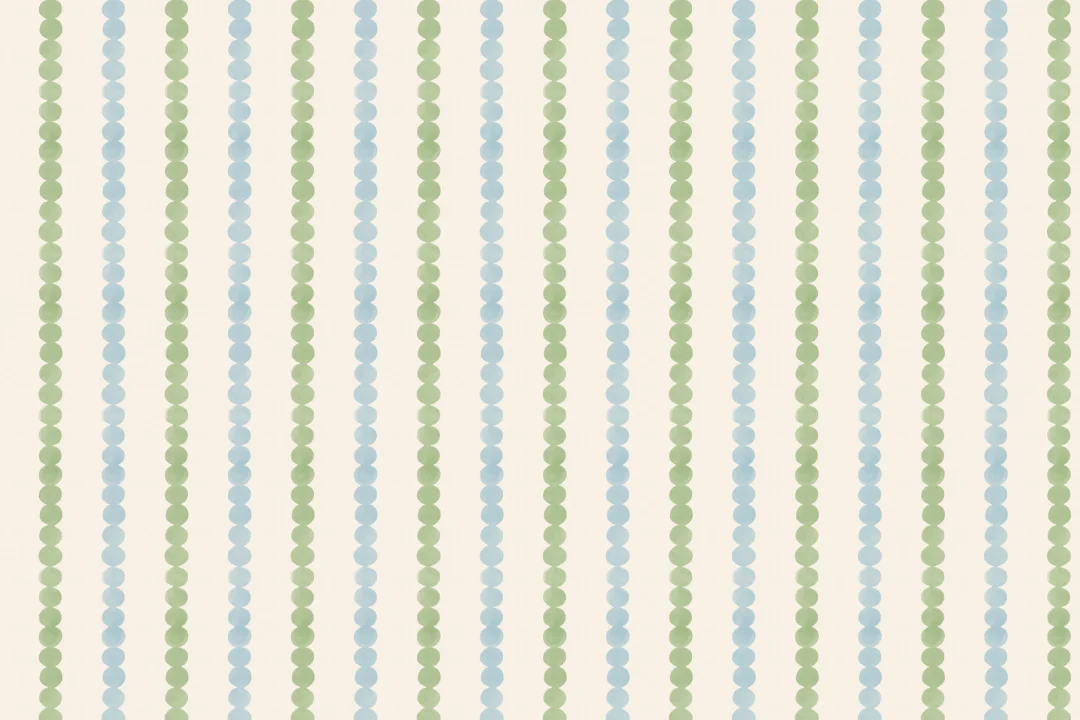 Light Green And Blue Striped Pattern Mural