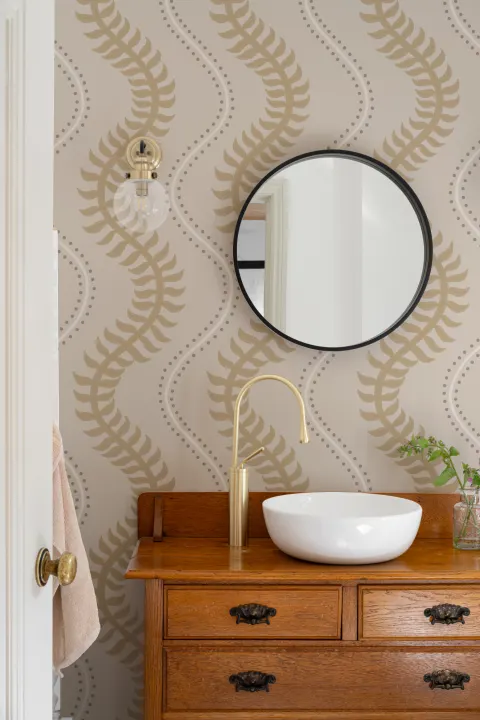 Yellow Wave Pattern Design Mural For Contemporary Spaces