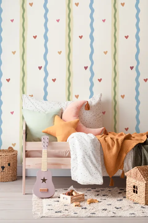 Charming Stripes Classic Cheerful Wall Mural