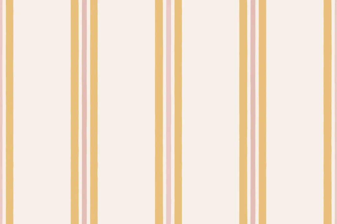 Yellow Contrast Pencil Stripes Wallpaper