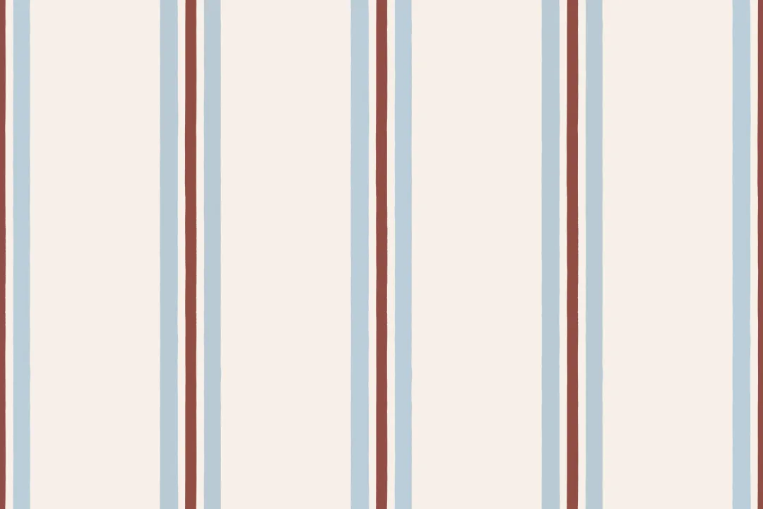 Blue Contrast Pencil Stripes Wallpaper
