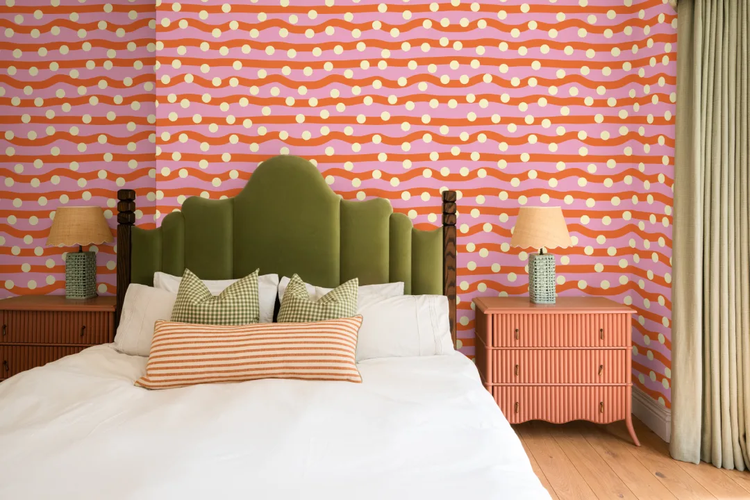 Elizabeth Olwen Polka Pop Red Mural