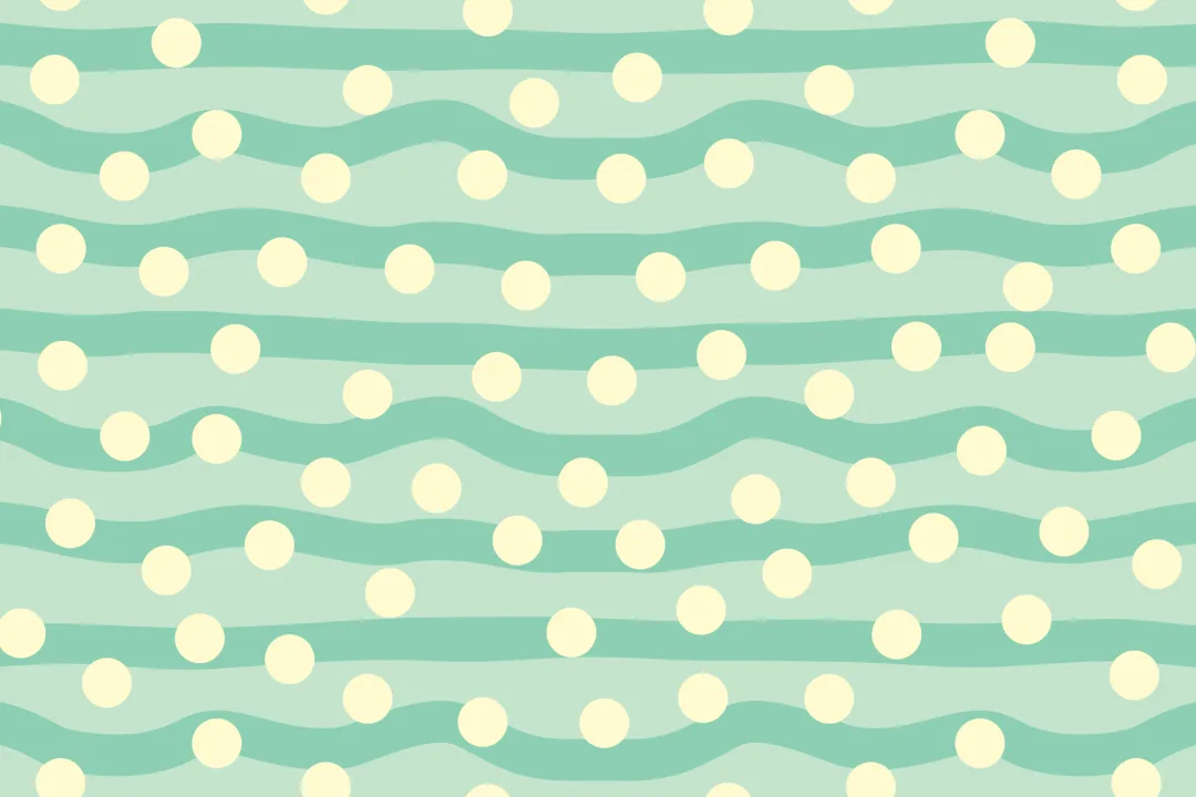 Elizabeth Olwen Polka Pop Light Green Mural