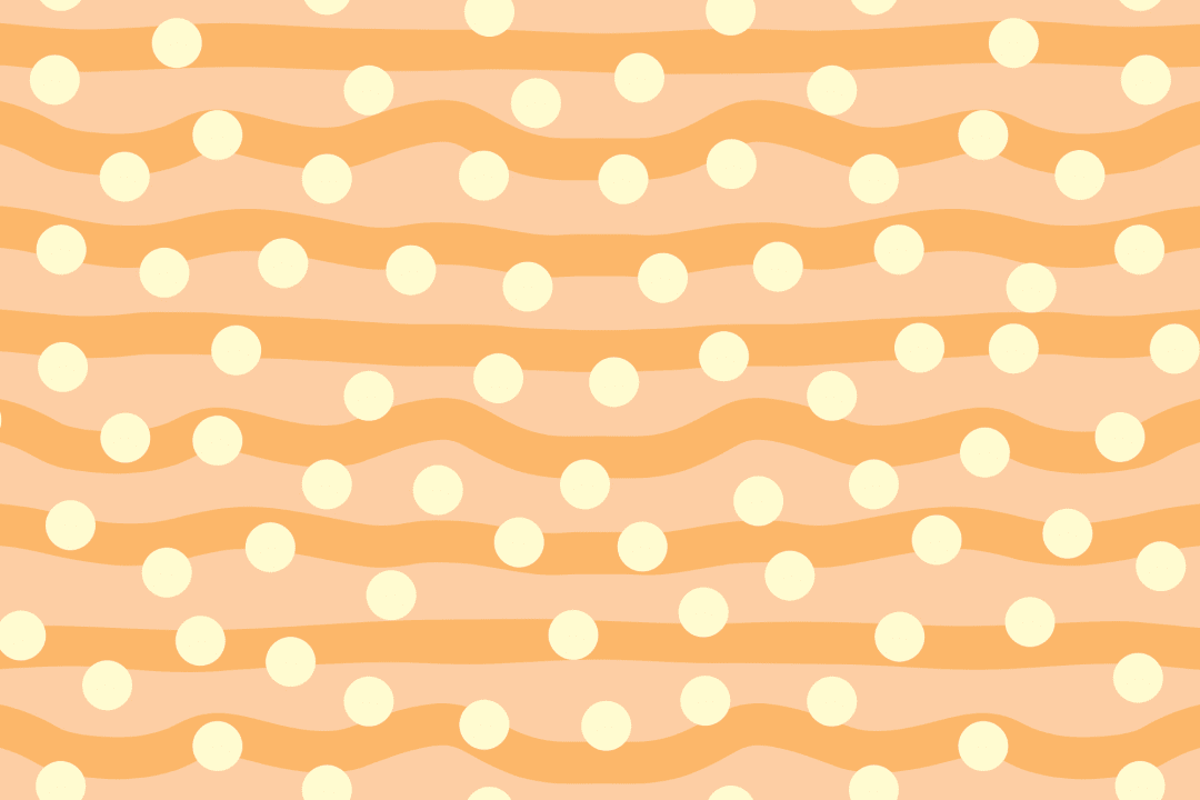 Elizabeth Olwen Polka Pop Orange Mural