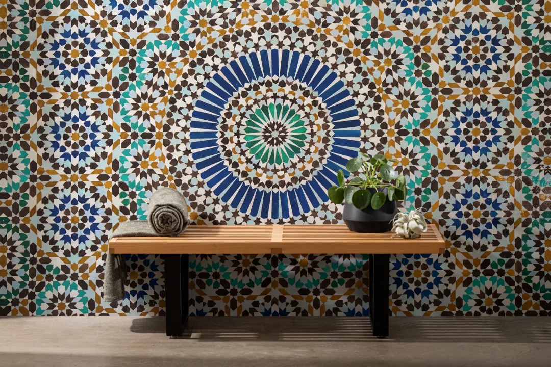 Zellige Tile Effect Wallpaper Mural
