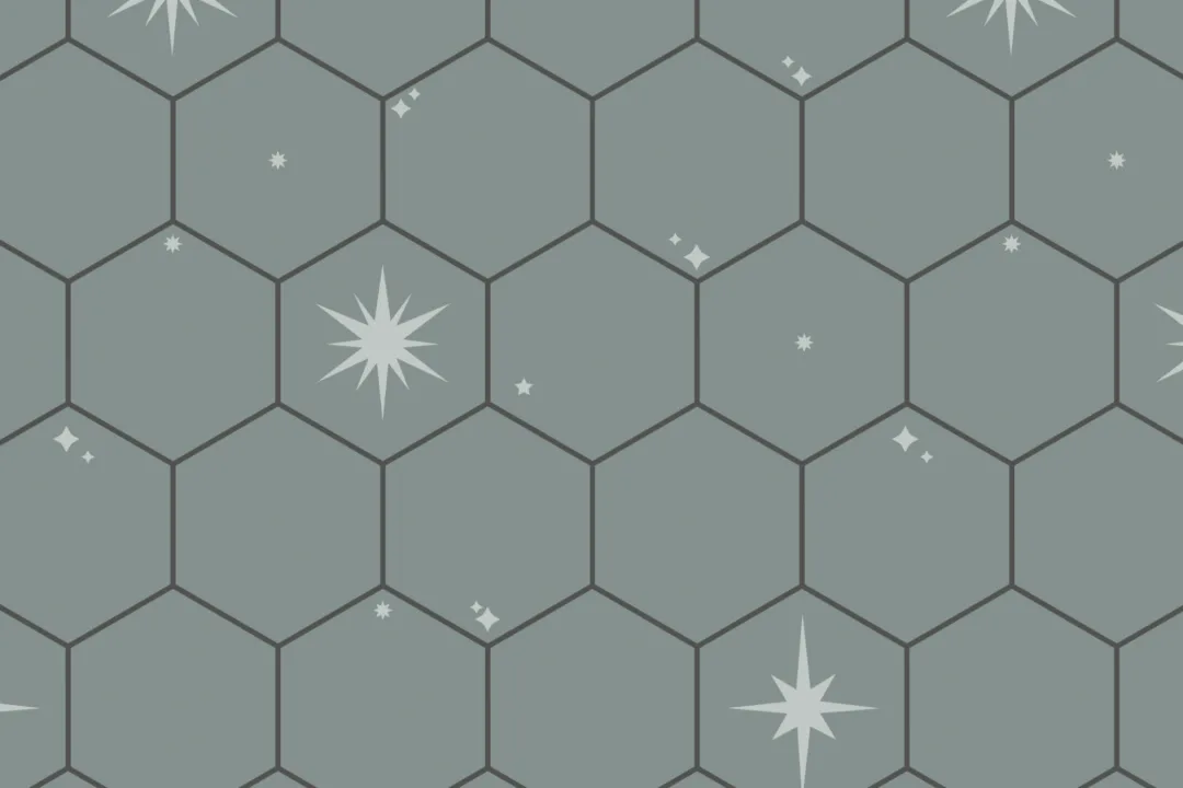 Starry Hexagon Tile Wallpaper
